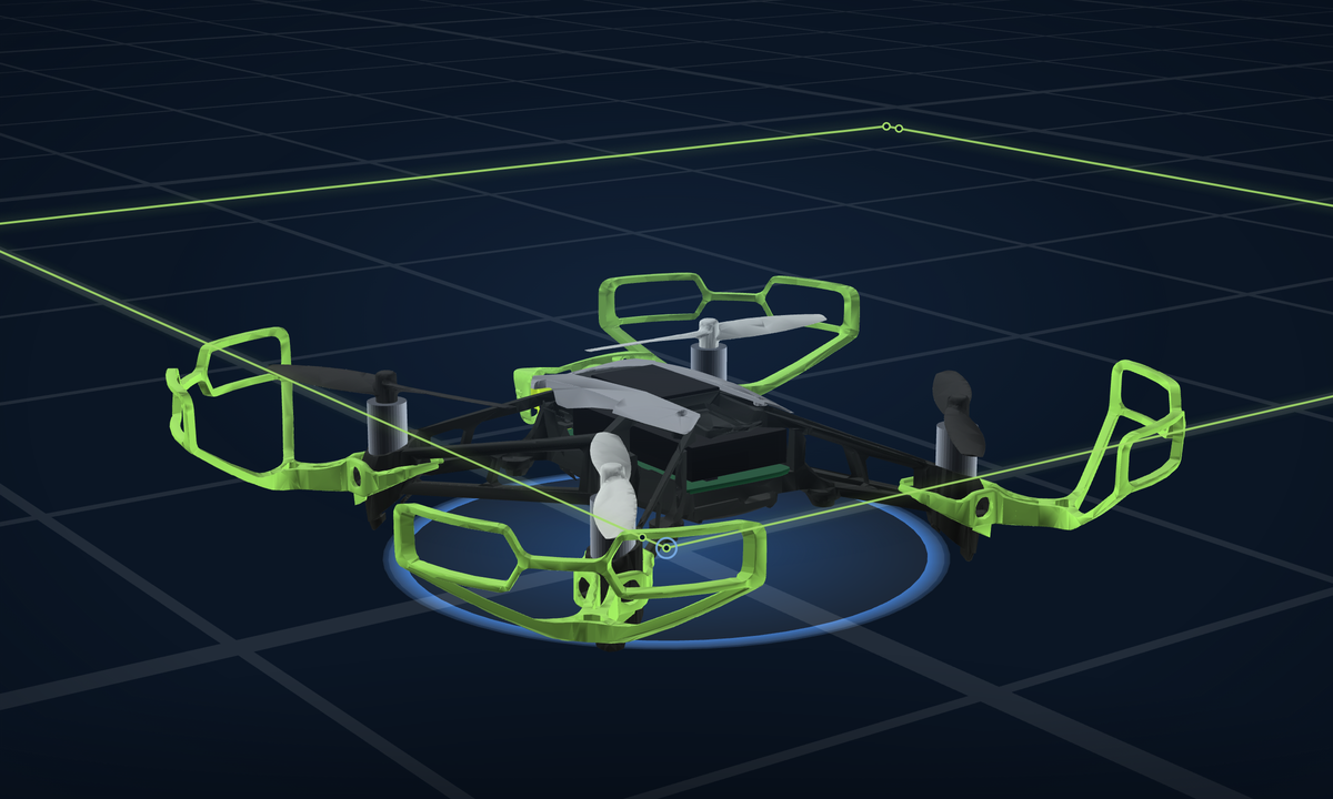 The Code module, blocks beside a 3D Hopper