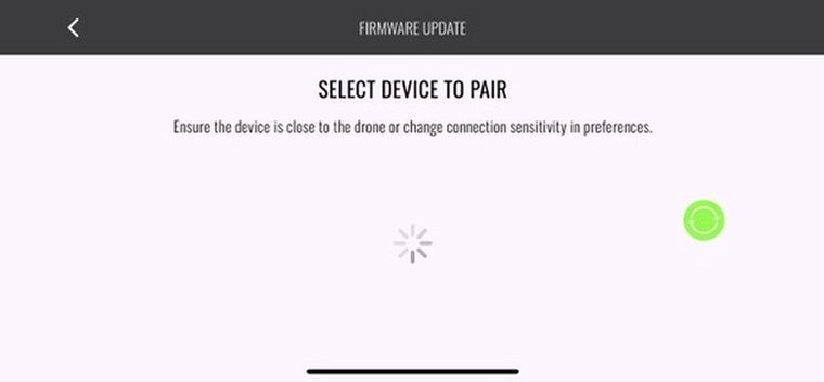 FTW Fly firmware update screen