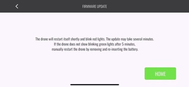 FTW Fly firmware update screen