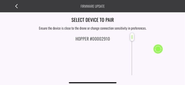 FTW Fly firmware update screen