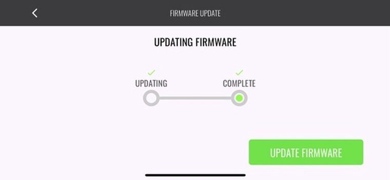 FTW Fly firmware update screen