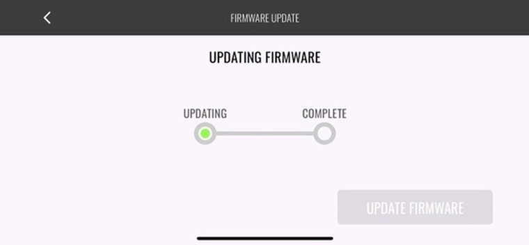 FTW Fly firmware update screen