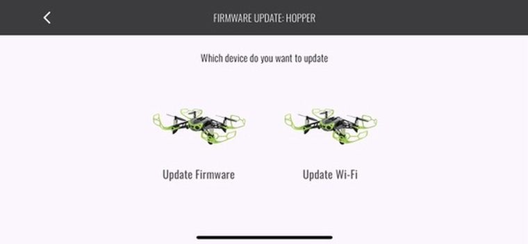 FTW Fly firmware update screen