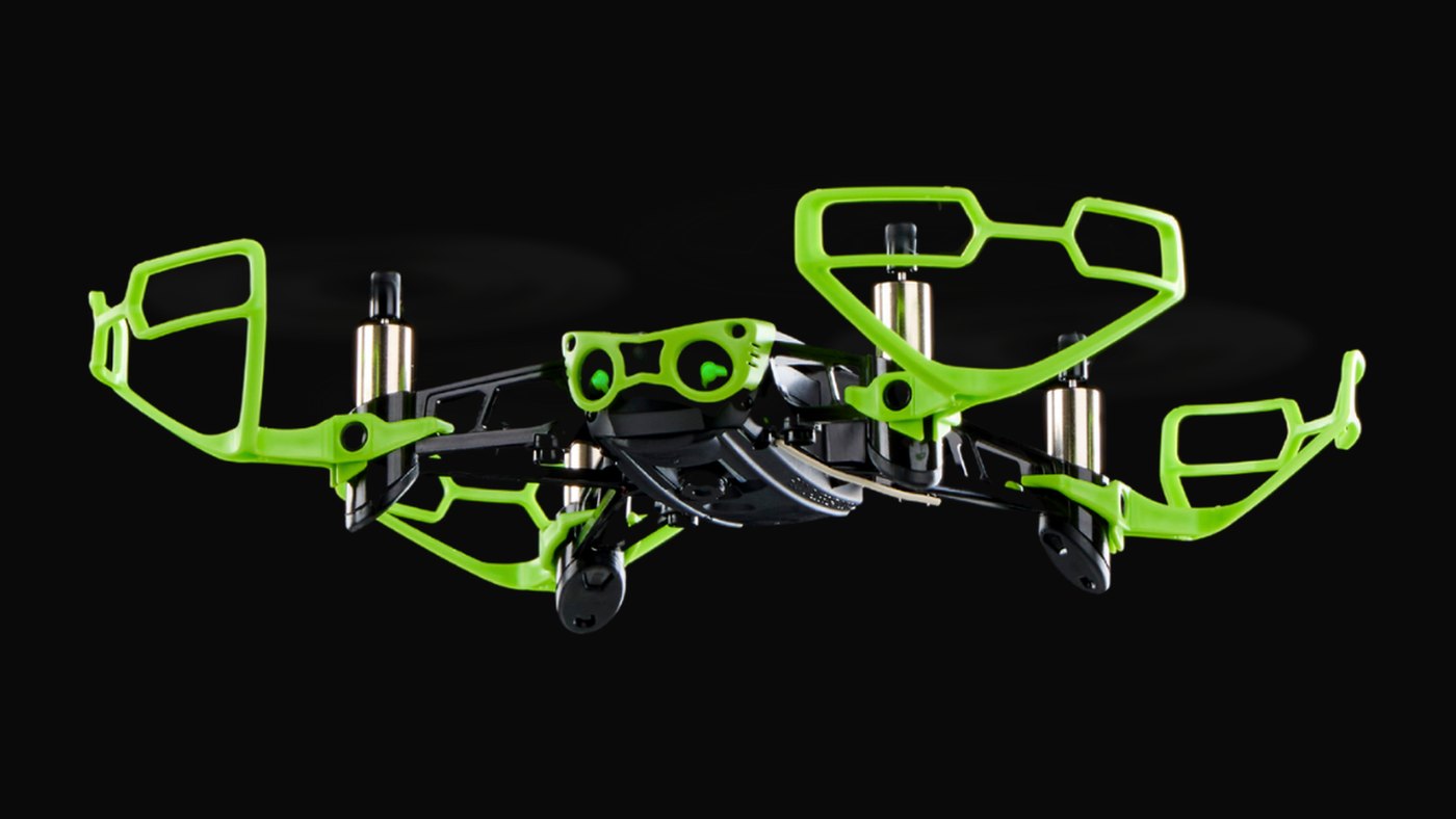 Assembled Hopper drone with propeller guards